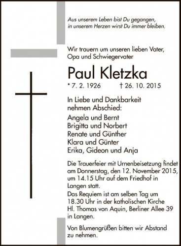 Paul Kletzka