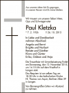 Paul Kletzka